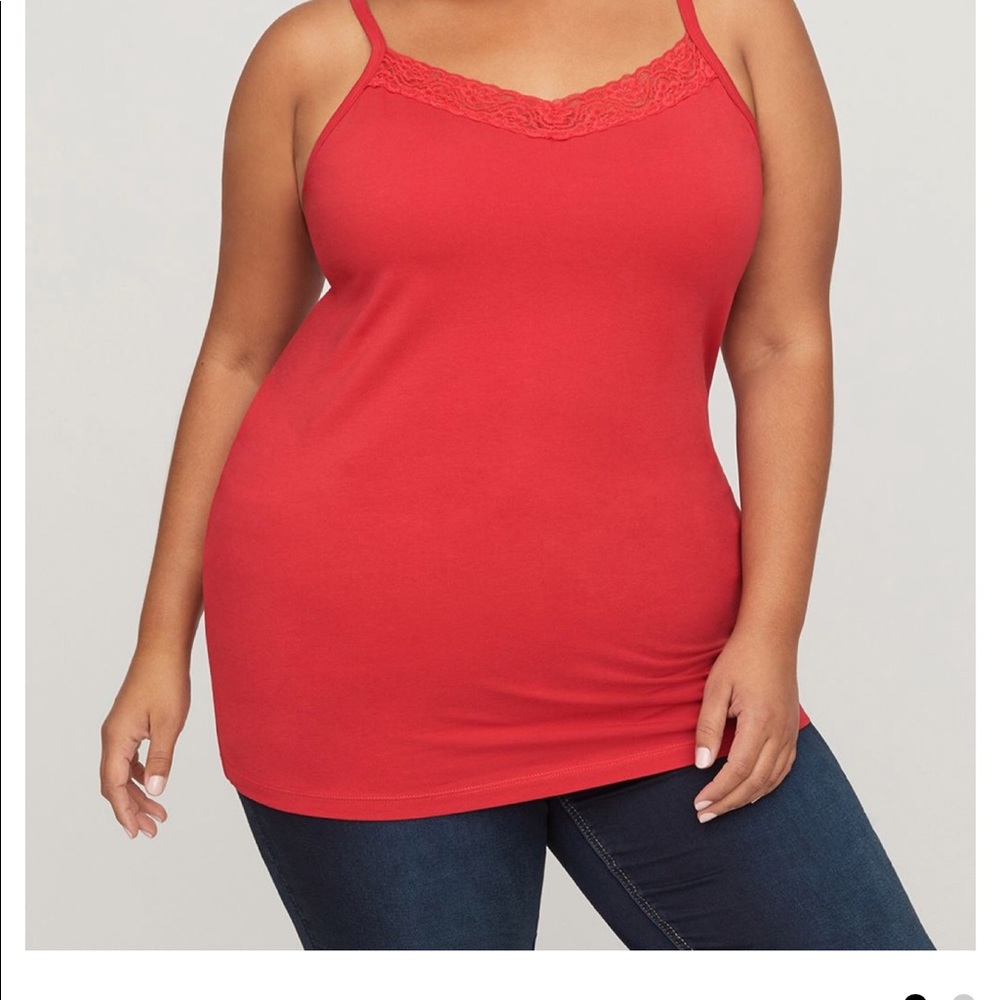 Catherine’s Cami Red Size 3x 26/28 NWT